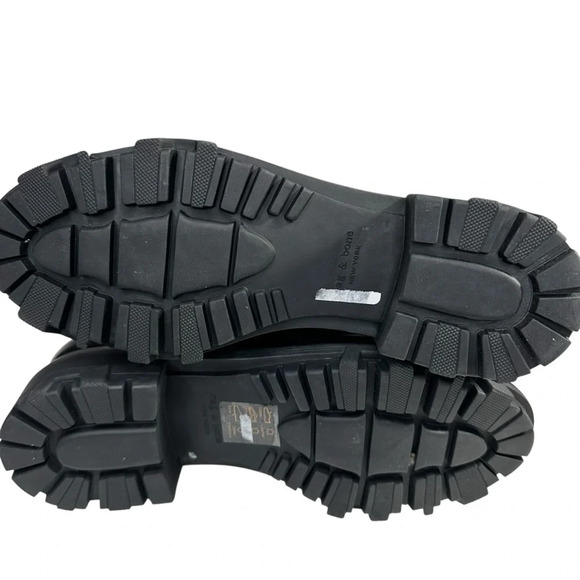 Rag&Bone Shiloh Black Leather Hiker Ankle Boots. EU 38/US 8 - Picture 8 of 13